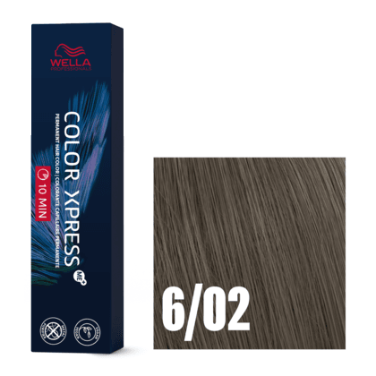 Wella Color Xpress Me+ 10 Minute Permanent Creme Color 60ml - 6/02 Dark Blonde