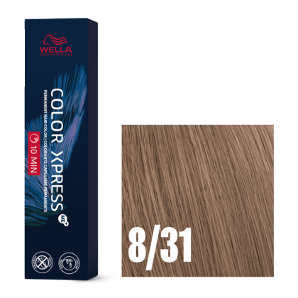 Wella Color Xpress Me+ 10 Minute Permanent Creme Color 60ml - 8/31 Light Blonde