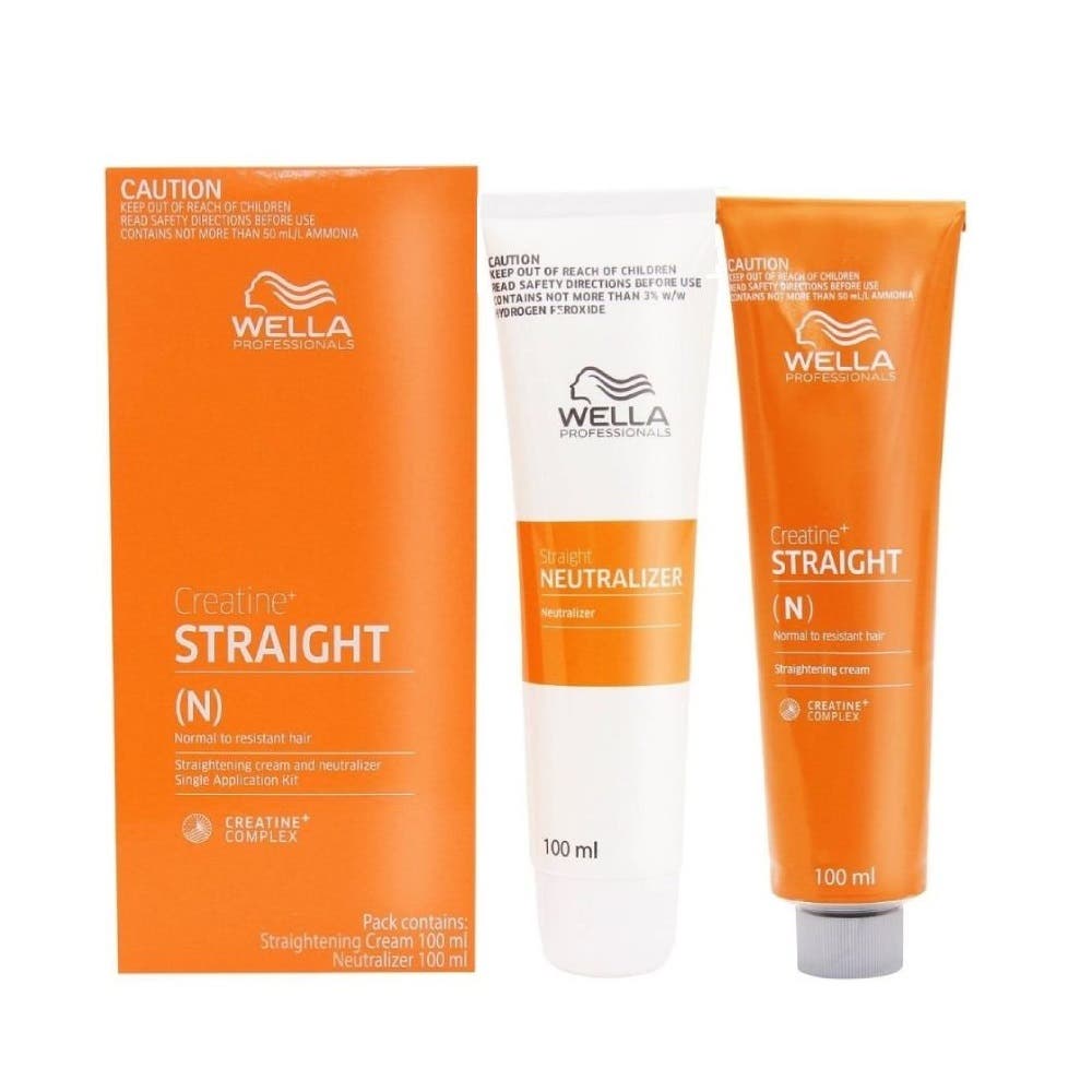 Wella Creatine+ Straight N for Normal to Resistant Hair Kit 100ml