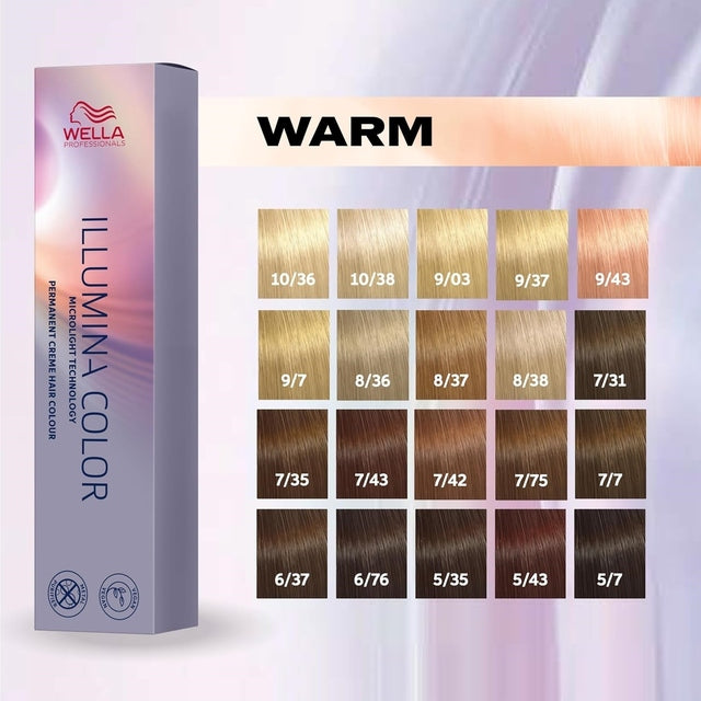 Wella Illumina Color Permanent Creme Hair Colour 60ml -
