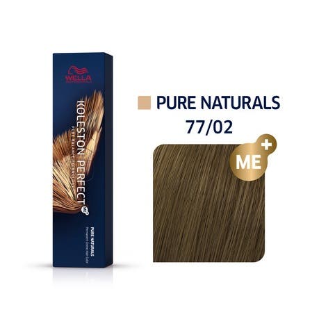 Wella Koleston Perfect Me+ Permanent Hair Colour 60G - 77/02 Pure Naturals Intense Medium Blonde