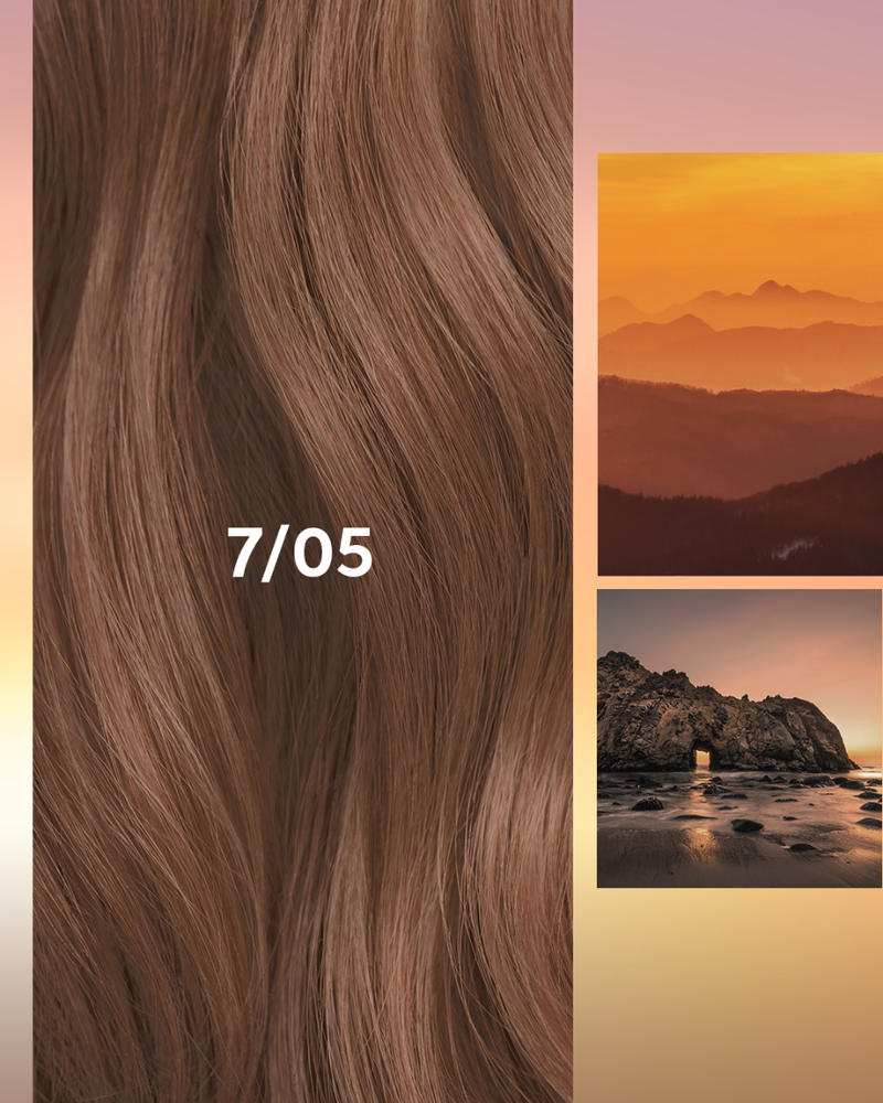 Wella Koleston Perfect Me+ Permanent Hair Colour 60G - 7/05 Medium Blonde Natural Mahogany