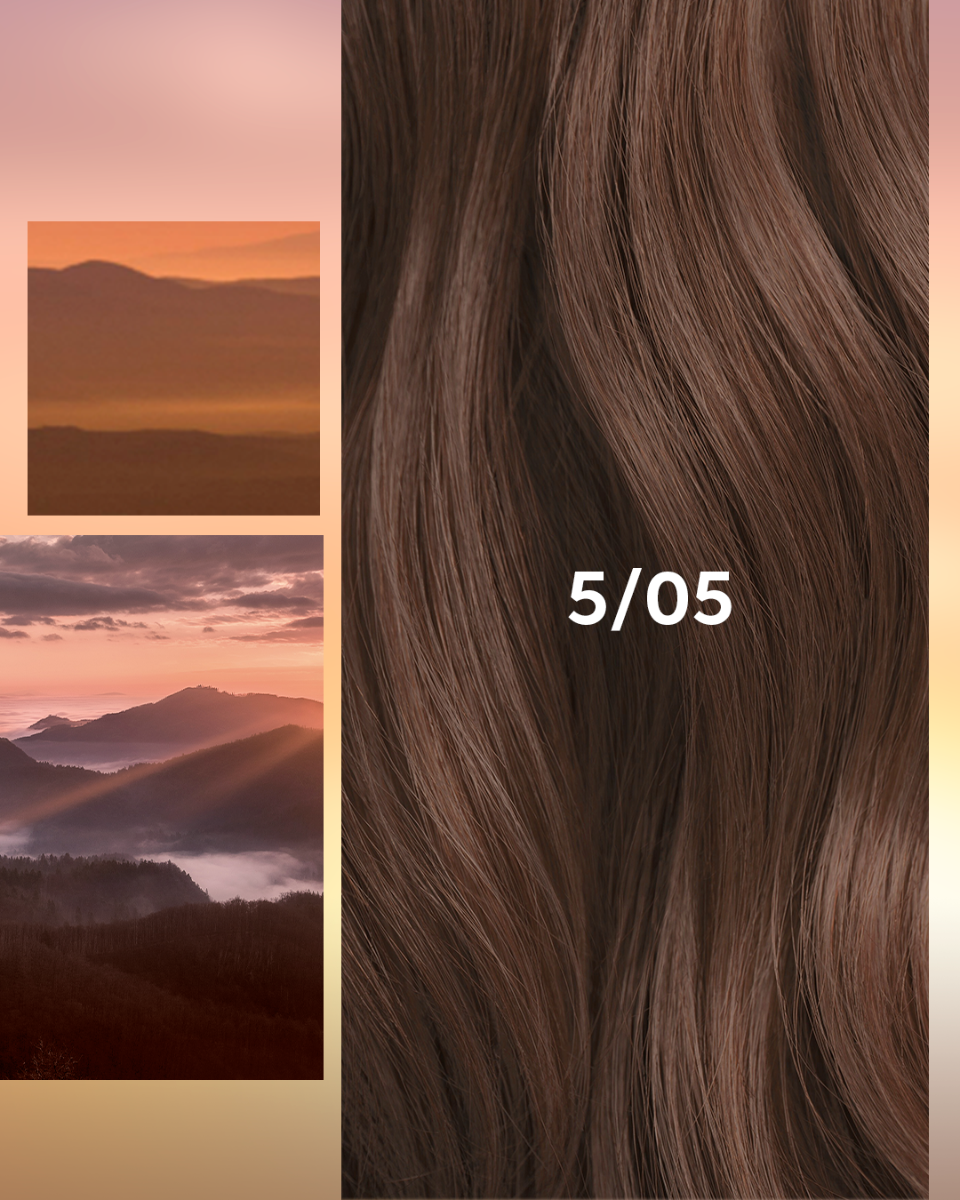 Wella Koleston Perfect Me+ Permanent Hair Colour 60G - 5/05 Light Brown Natural Mahogany