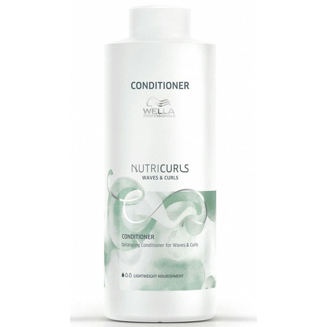 Wella Nutricurls Detangling Conditioner, Lightweight Nourishment 1L
