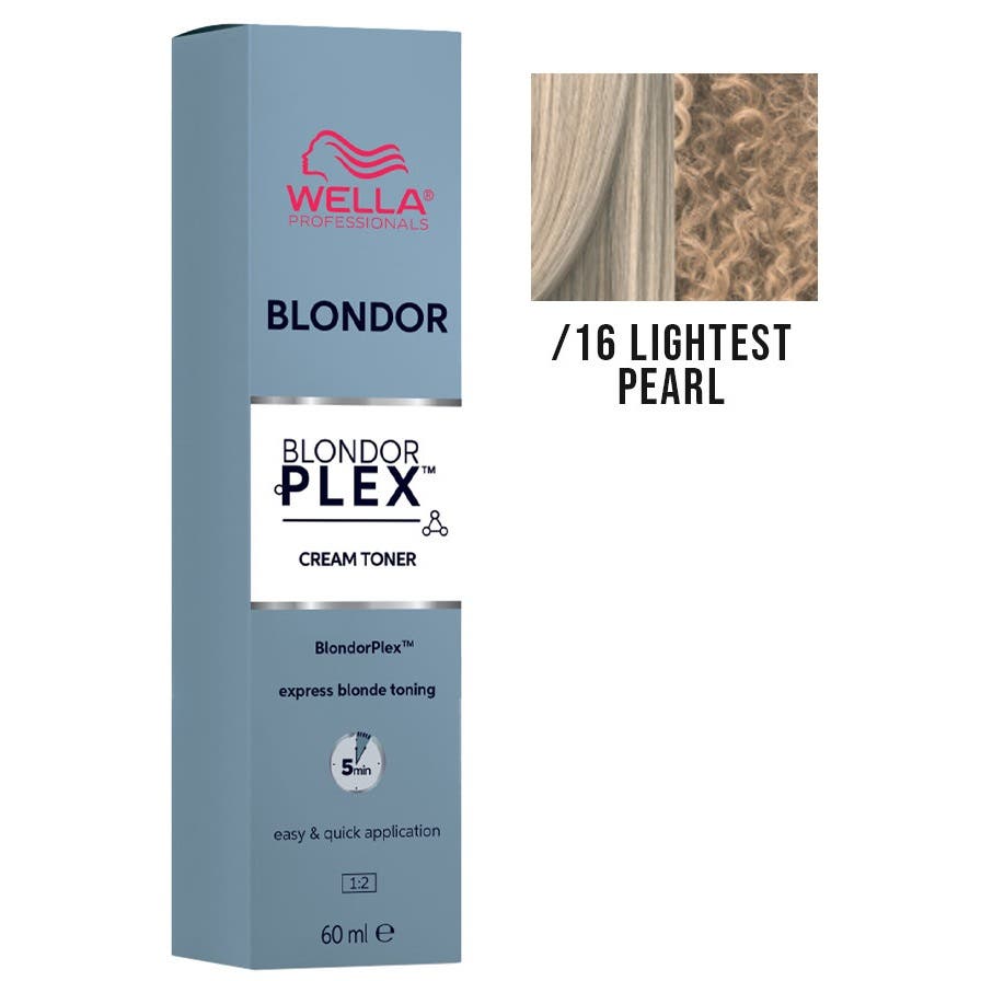 Wella Professionals Blondor Plex Permanent Cream Toner 60ml - /16 Lightest Pearl