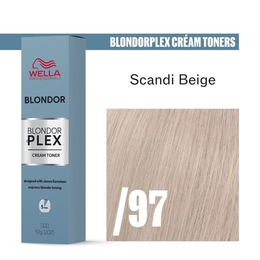 Wella Professionals Blondor Plex Permanent Cream Toner 60ml - /97 Scandi Beige