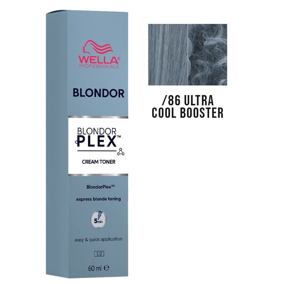 Wella Professionals Blondor Plex Permanent Cream Toner 60ml - /86 Ultra Cool Booster