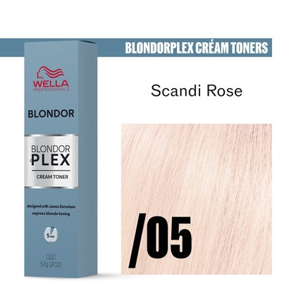Wella Professionals Blondor Plex Permanent Cream Toner 60ml - /05 Scandi Rose