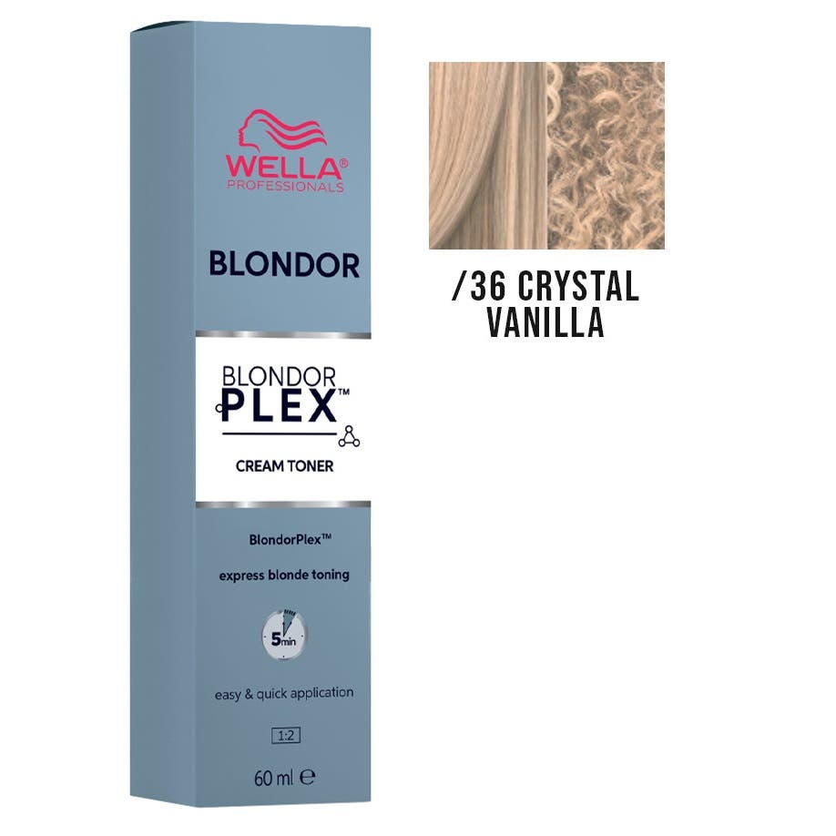 Wella Professionals Blondor Plex Permanent Cream Toner 60ml - /36 Crystal Vanilla