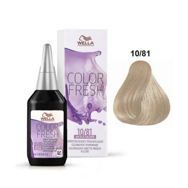 Wella Professionals Color Fresh Semi-Permanent Colour 75ml - 10/81 Light Pearl Ash Blonde
