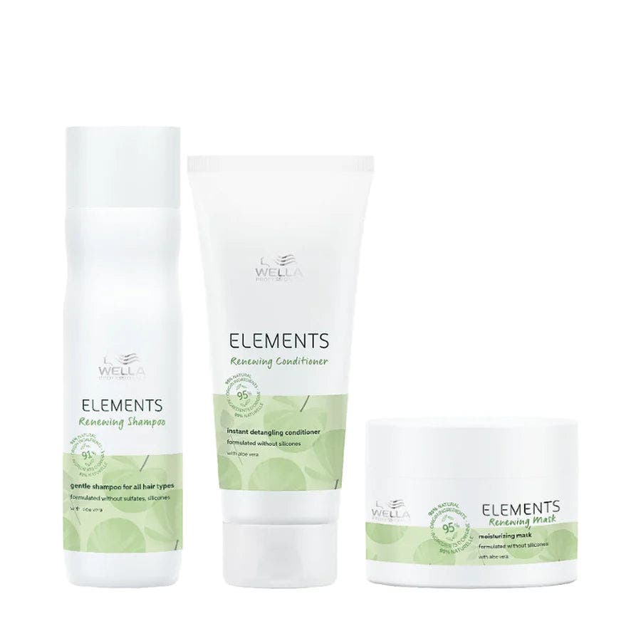 Wella Professionals Elements Trio Pack Shampoo, Conditioner, Mask