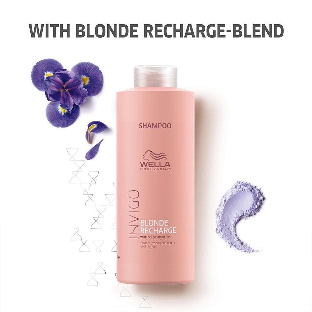 Wella Professionals Invigo Blonde Recharge Color Refreshing Shampoo/ Cool Blonde 1L
