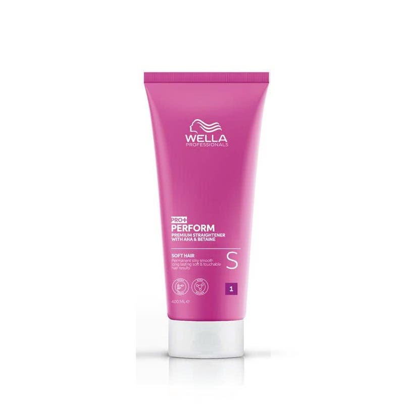 Wella Professionals PRO+ PERFORM Premium Permanent Straightener 400g for Soft Hair S Step 1
