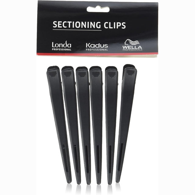 Wella Professionals Sectioning Clips 6pk Black