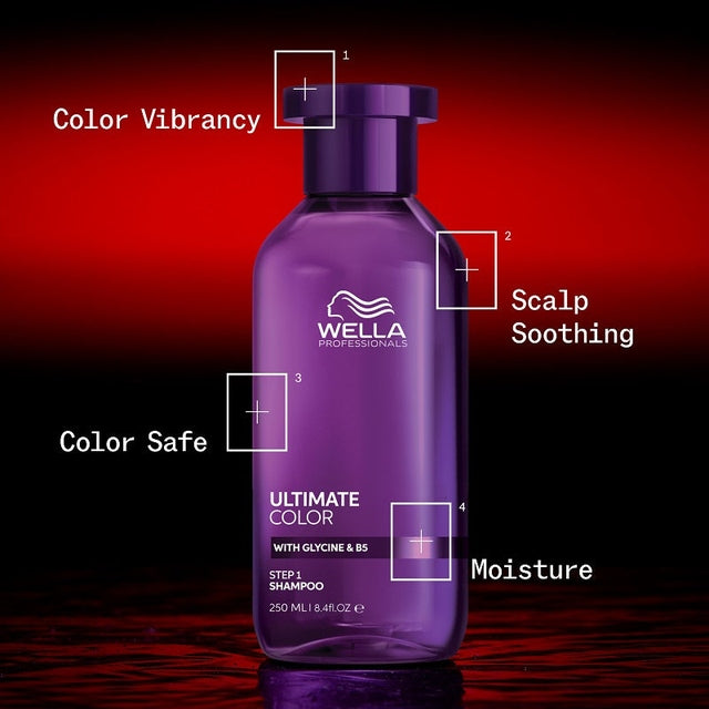 Wella Professionals Ultimate Color Quad Bundle Shampoo, Conditioner, Miracle Leave-in Mask 95ml & Shine Spray 95ml