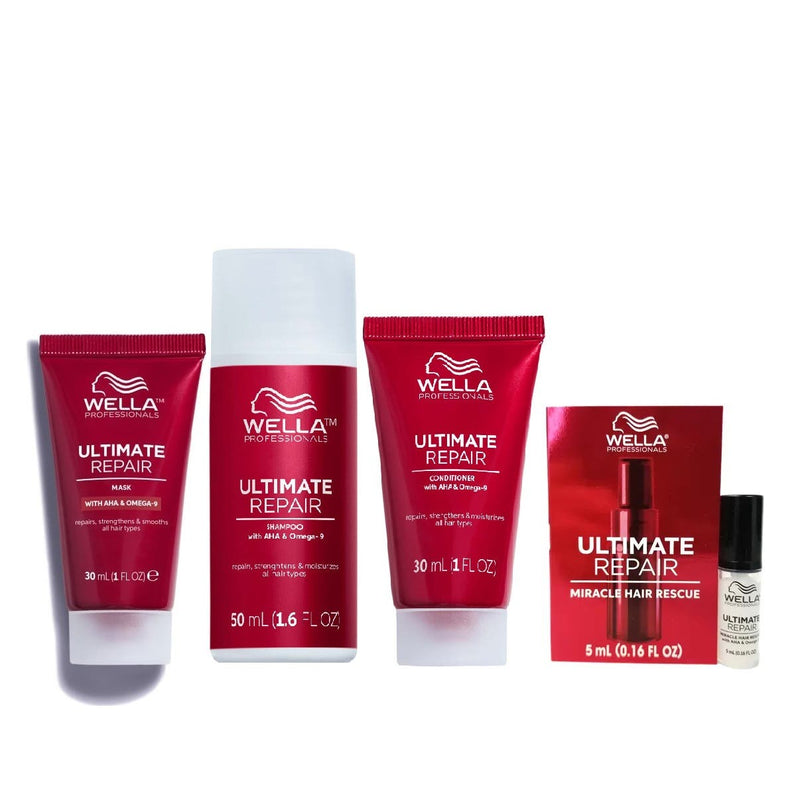 Wella Professionals Ultimate Repair Trial Bundle Shampoo, Conditioner, Mask and Hair Rescue