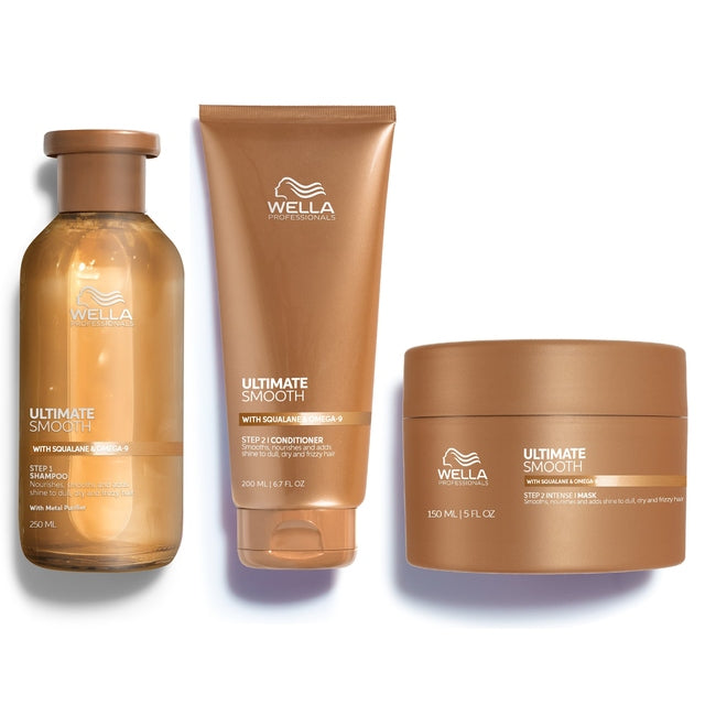 Wella Professionals Ultimate Smooth Trio Kit Shampoo, Conditioner and Mask