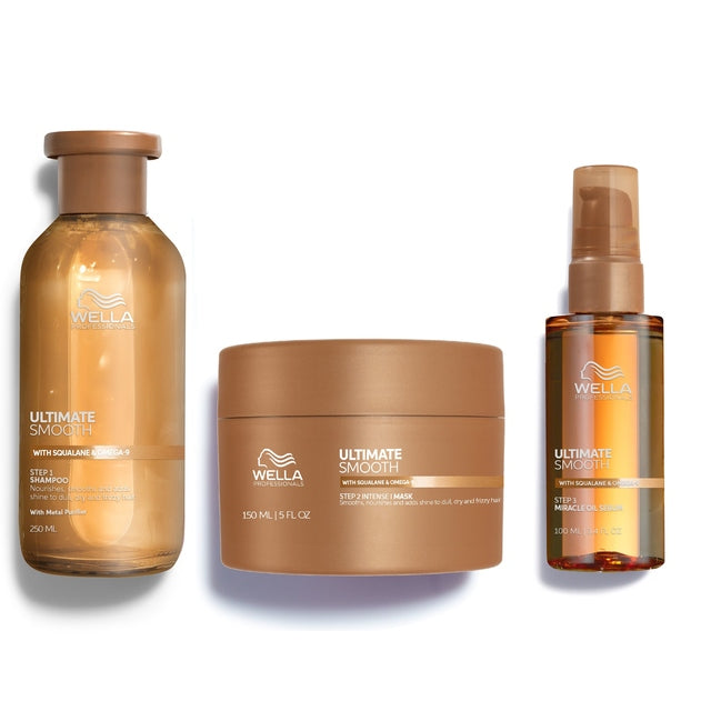 Wella Professionals Ultimate Smooth Trio Kit Shampoo, Mask and 100ml Serum