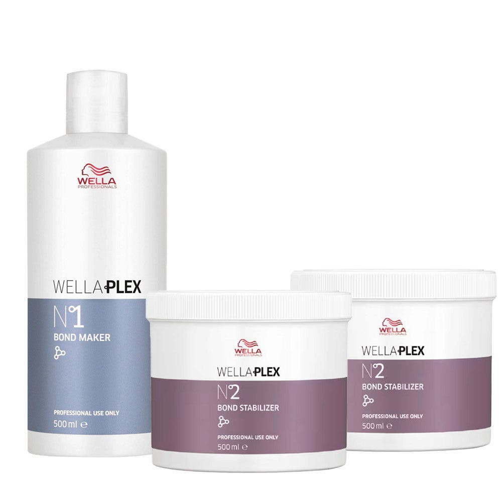 Wella Professionals Wellaplex Salon Kit 1x No.1 500ml, 2x No.2 500ml