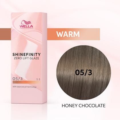 Wella Shinefinity Zero Lift Glaze 60ml - 05/3 Honey Chocolate