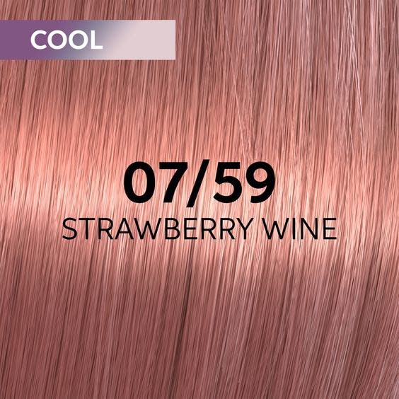 Wella Shinefinity Zero Lift Glaze 60ml - 07/59 Cool Strawberry Wine
