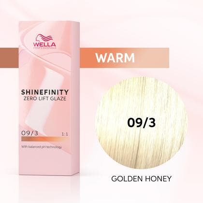 Wella Shinefinity Zero Lift Glaze 60ml - 09/3 Golden Honey 60ml