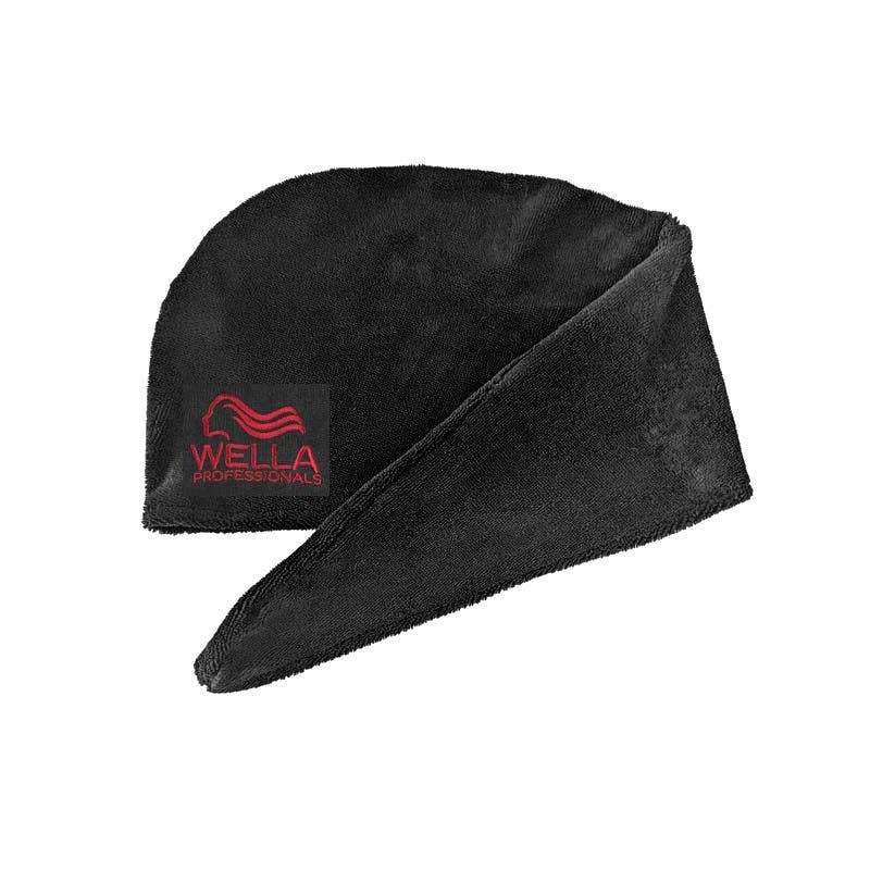 Wella Professionals Hair Wrap Quick Drying Towel - Black with Logo