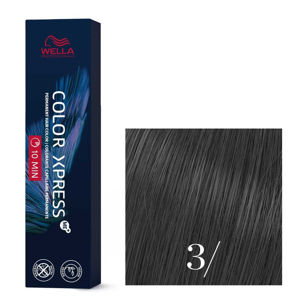 Wella Color Xpress Me+ 10 Minute Permanent Creme Color 60ml - 3/ Dark Brown