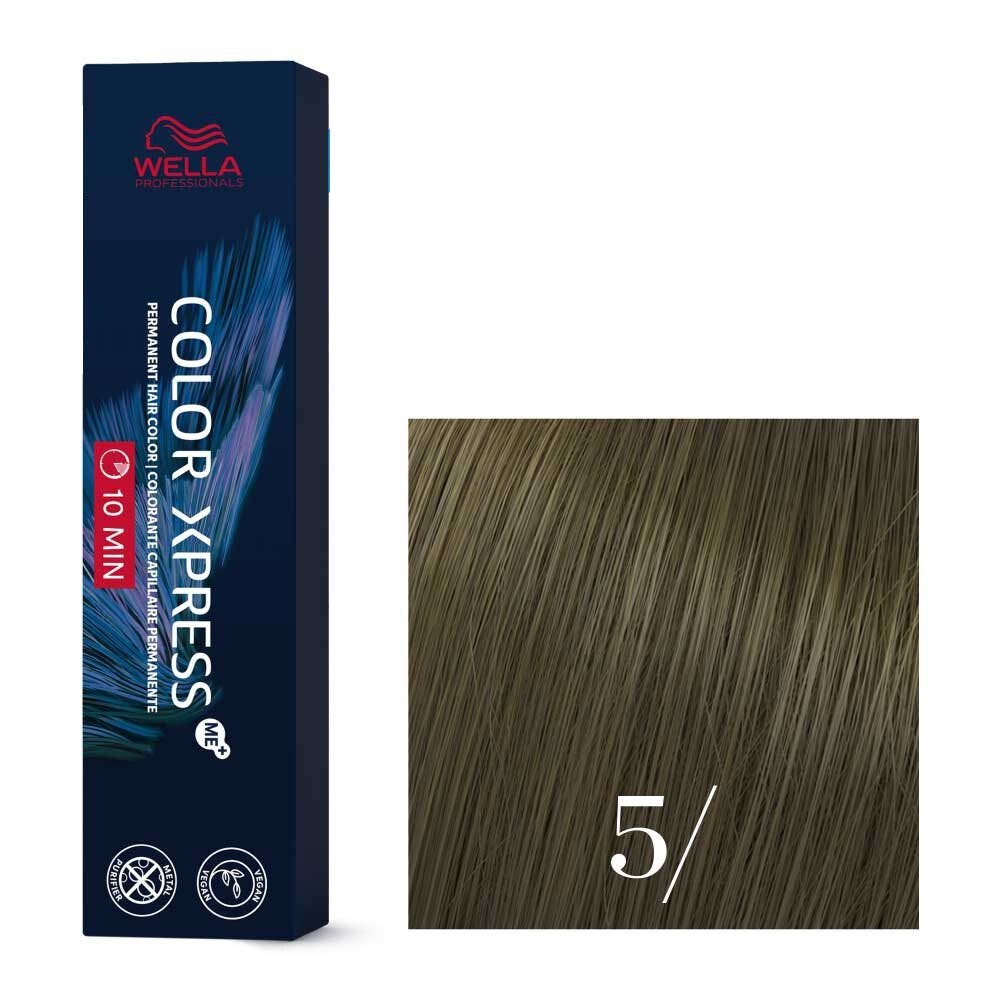 Wella Color Xpress Me+ 10 Minute Permanent Creme Color 60ml - 5/ Light Brown