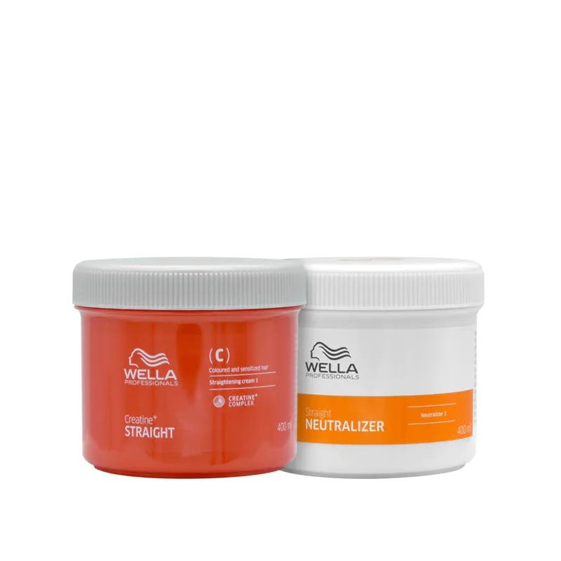 Wella Creatine+ Straight (N) for Normal to Resistant Hair Kit 400ml