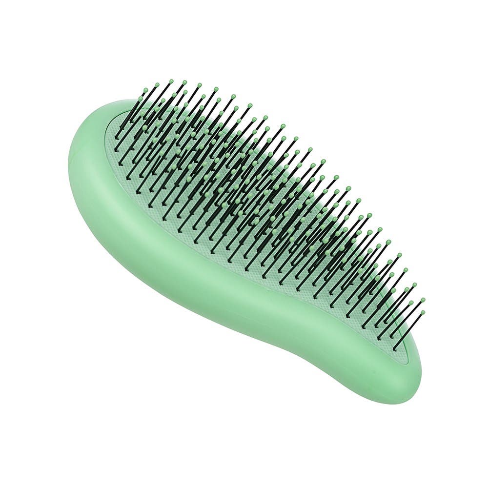 WetBrush Go Green Palm Detangler Green - Tea Tree Oil Blended Cushion