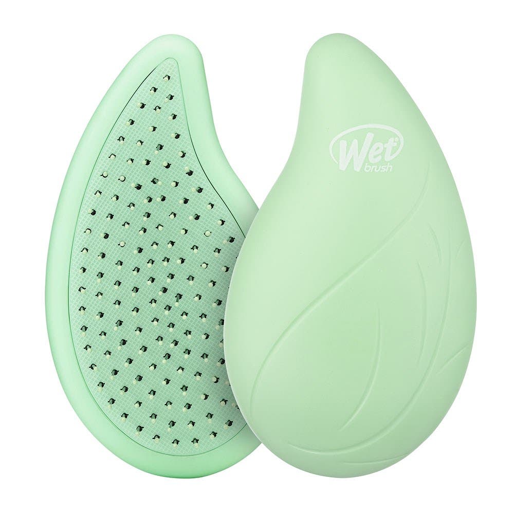 WetBrush Go Green Palm Detangler Green - Tea Tree Oil Blended Cushion
