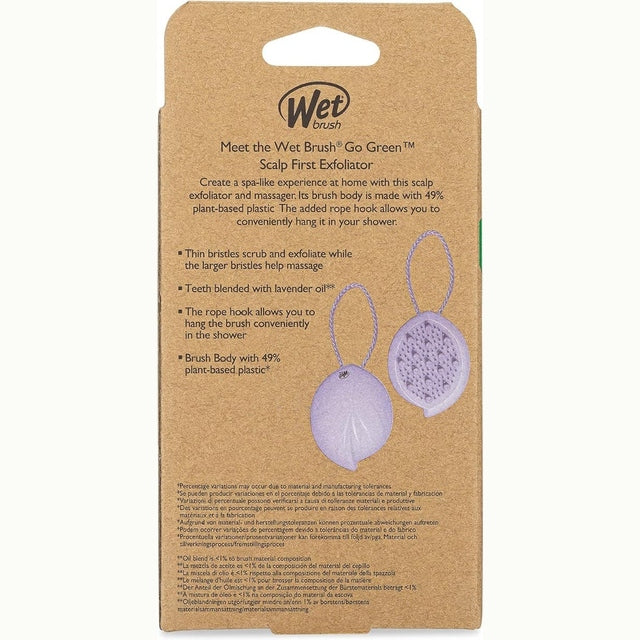 WetBrush Go Green Scalp First Exfoliator - Teeth Blended with Lavender Oil