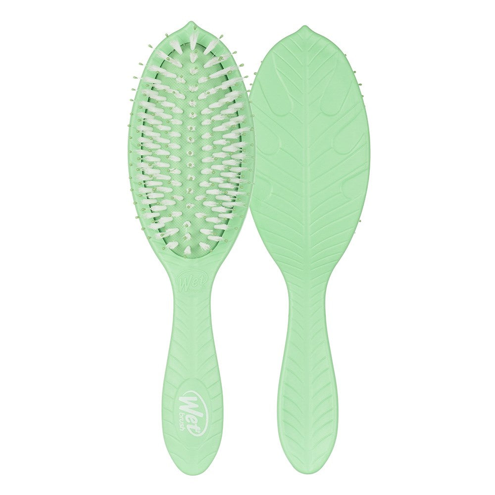 WetBrush Go Green Shine Hair Brush Aqua - Tea Tree Oil Infused