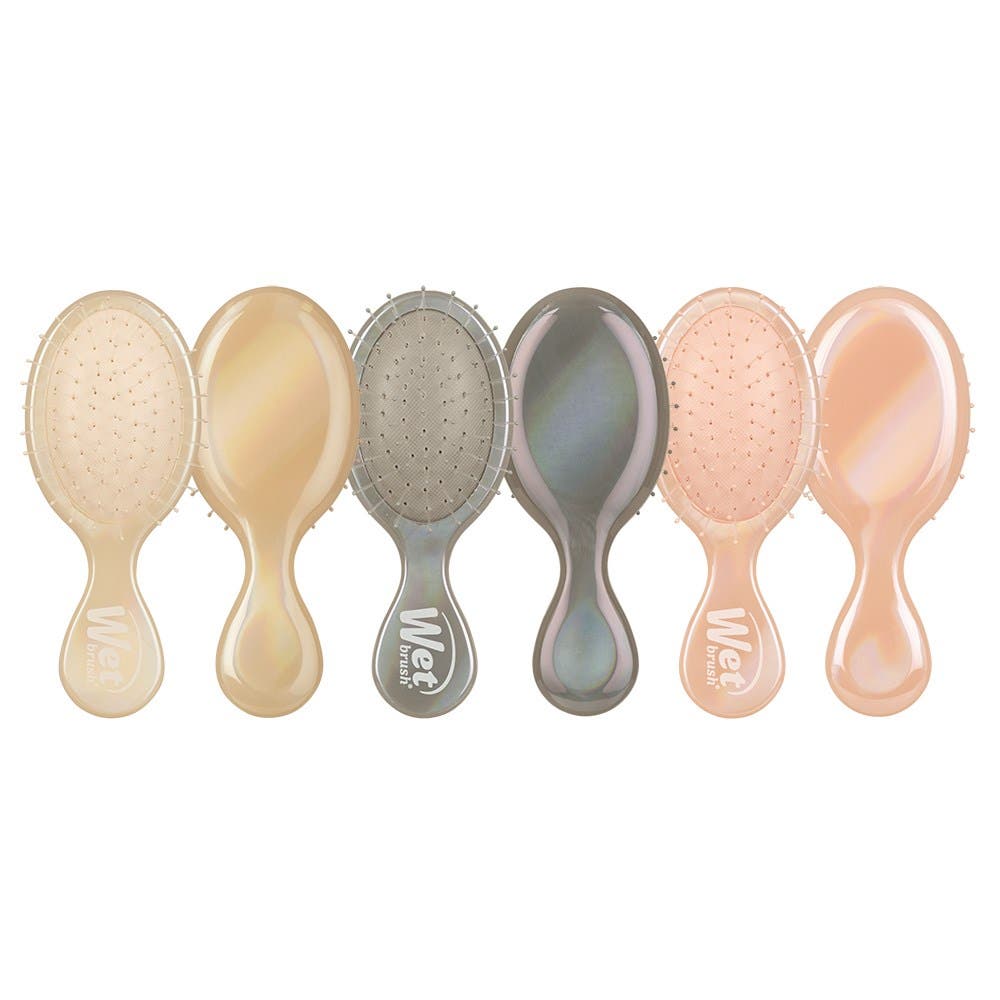 WetBrush Mini Icon/Holographic Detangler Display 9xMini Hair Detangler Brushes