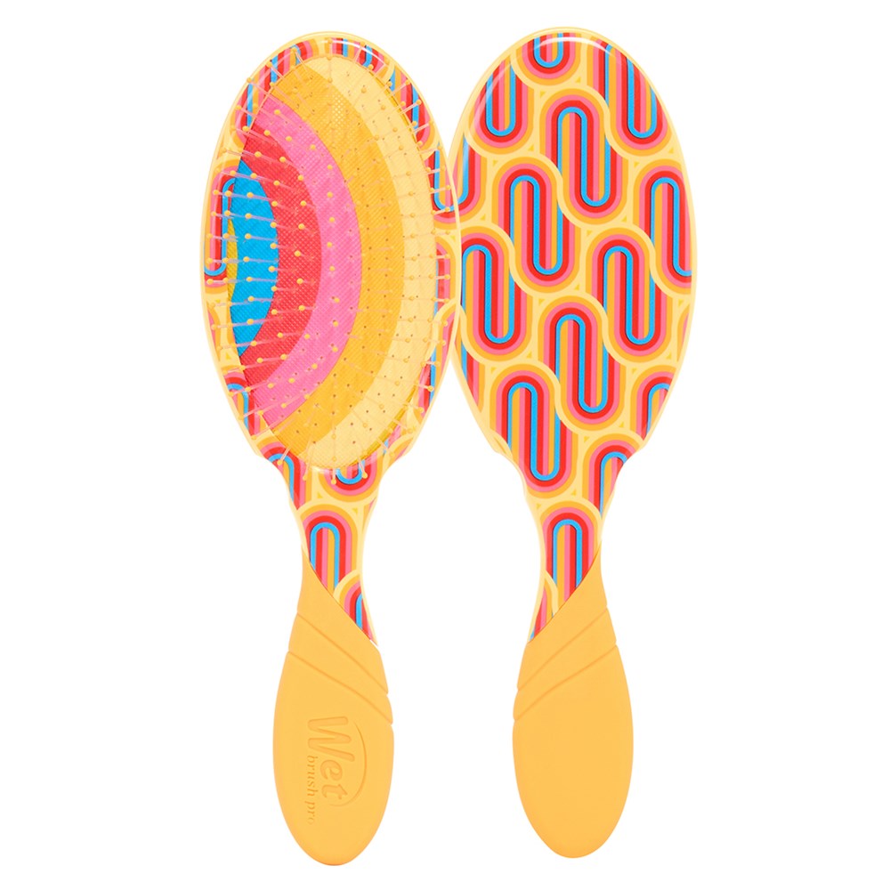 WetBrush Pro Detangler Retro Swirl - Yellow