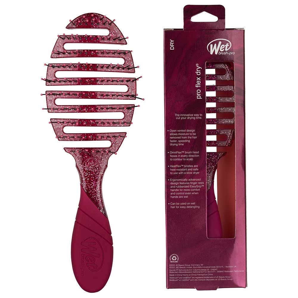 WetBrush Pro Flex Dry Mineral Sparkle - Wine