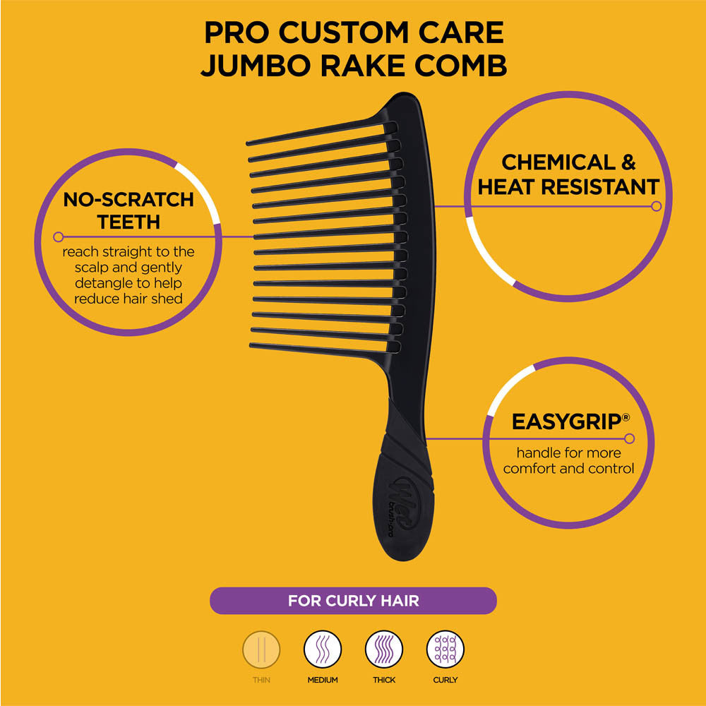 WetBrush Pro Jumbo Rake Comb, Wide Tooth Comb