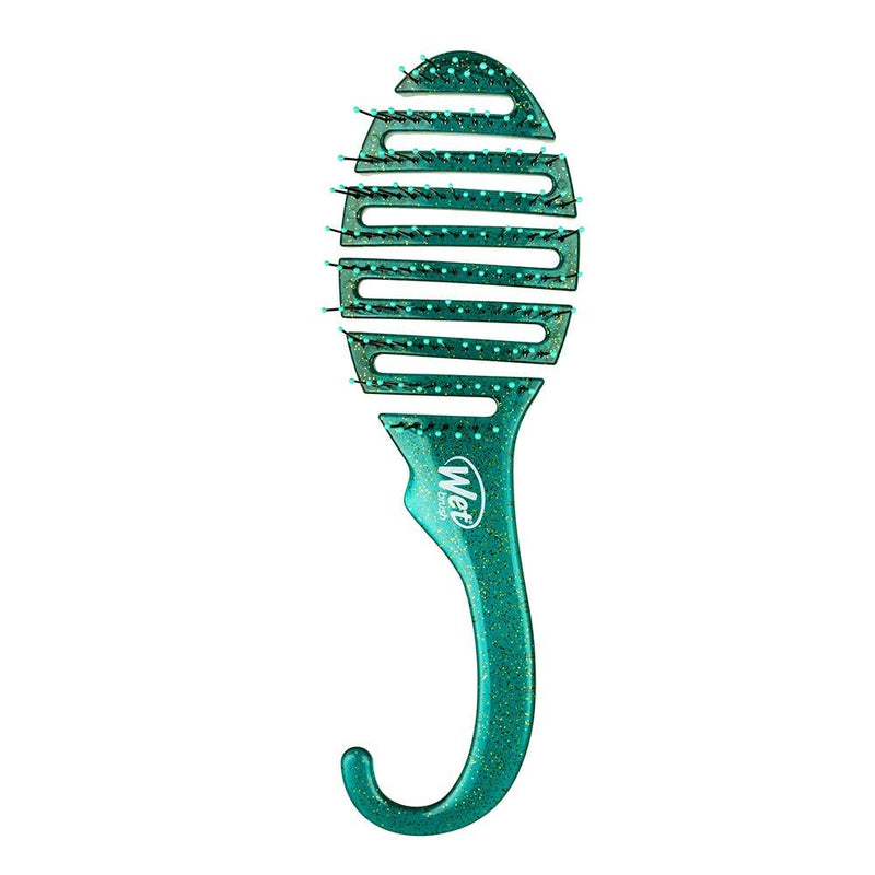 WetBrush Shower Detangler - Green/Teal Glitter