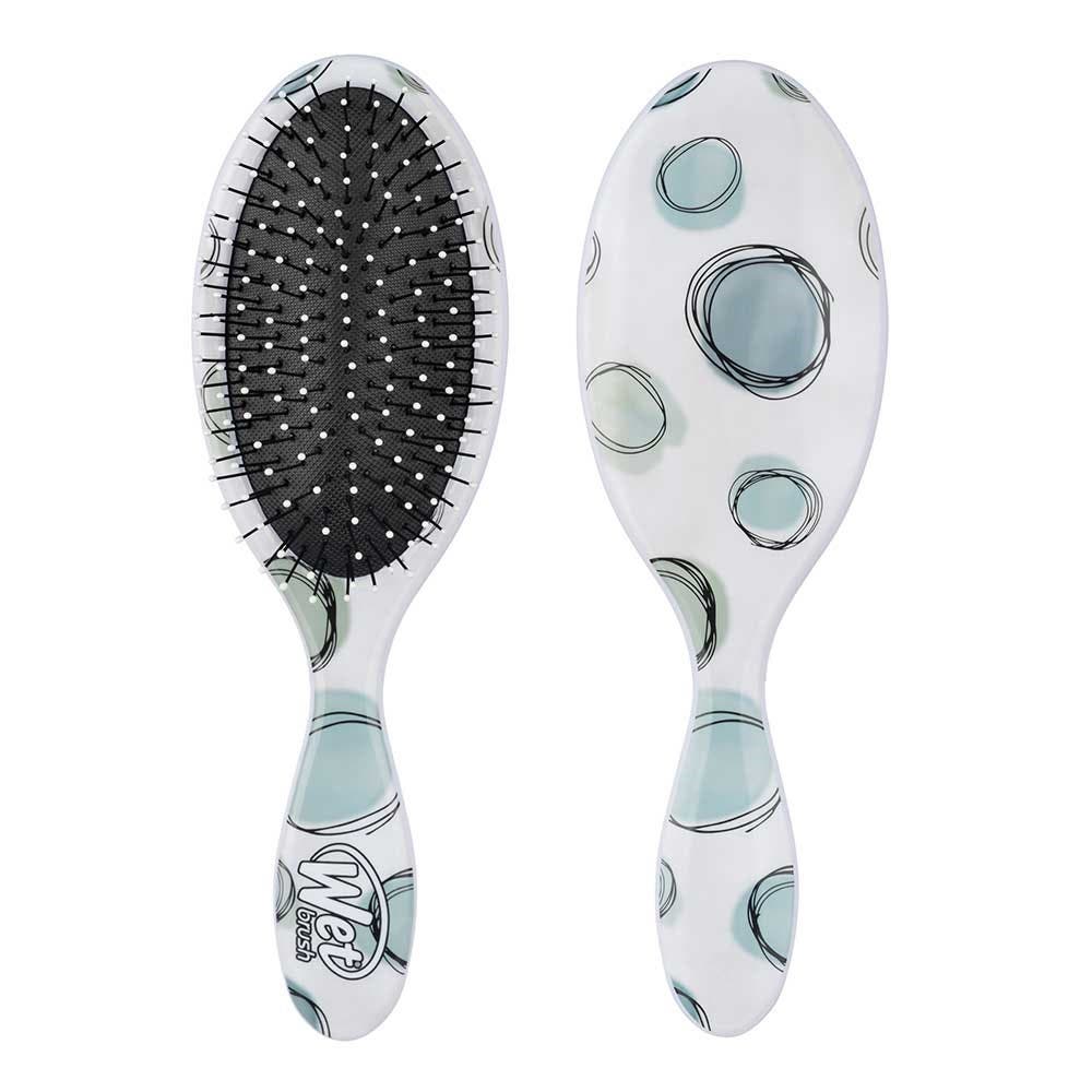 WetBrush Watercolour Motif Detangler - Teal Dots
