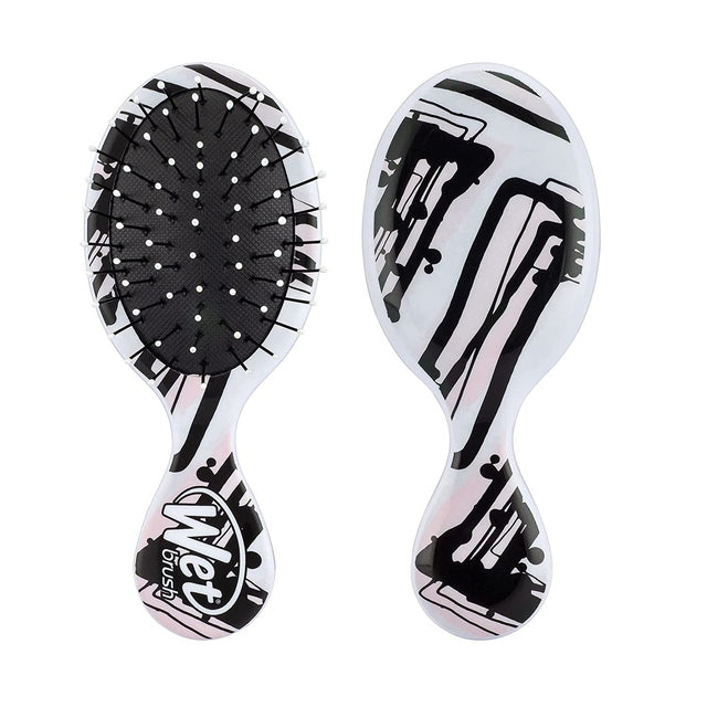 WetBrush Watercolour Motif Mini Detangler - Pink Lines