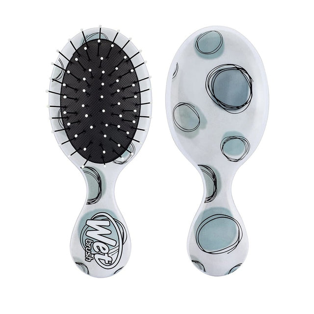 WetBrush Watercolour Motif Mini Detangler - Teal Dots
