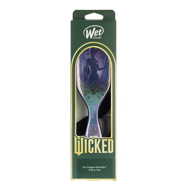 WetBrush Wicked Elphaba Detangling Kit Original Detangler + Bow Clip