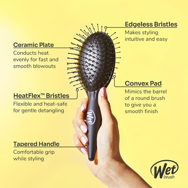 Wetbrush Easy Blow Out Hair Brush - Black