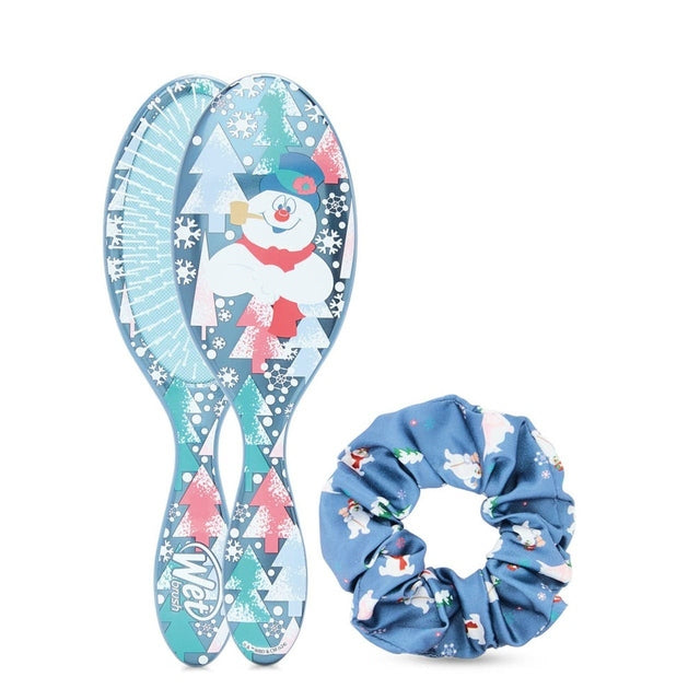 Wetbrush Holiday Original Detangler With Scrunchie Kit - Frosty the Snowman