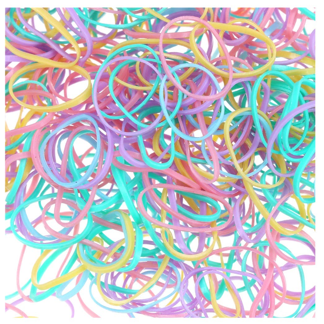 Women Elastic Rubber Band Ponytail Holder Hair Ties Rope 100pcs
