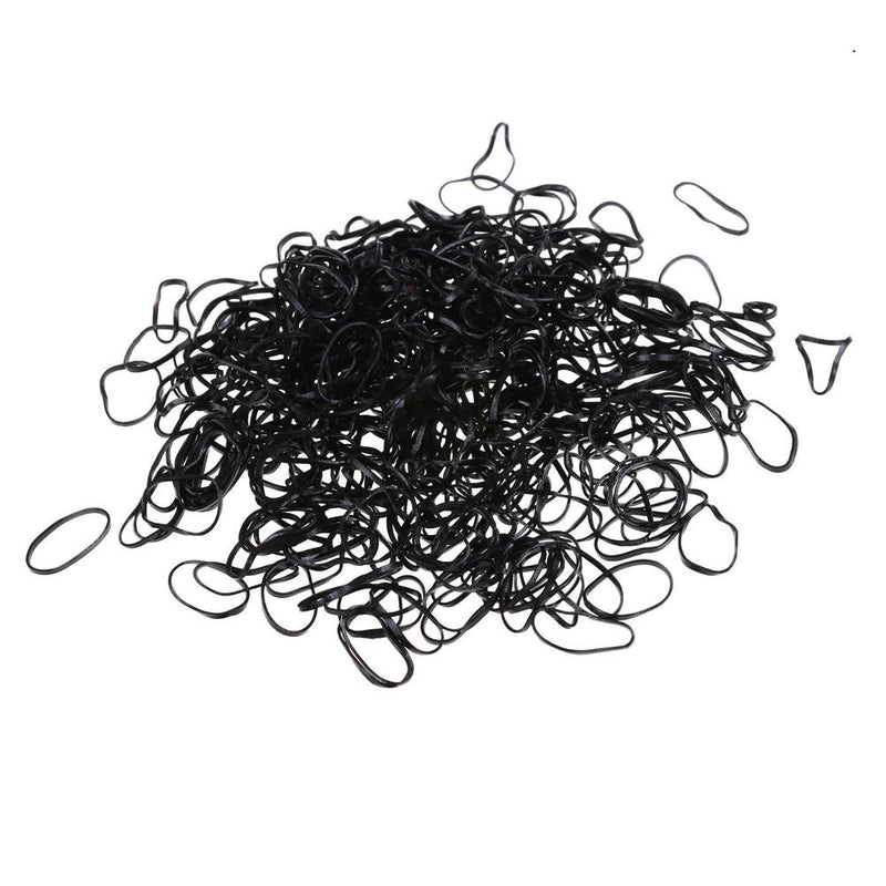 Women Elastic Rubber Band Ponytail Holder Hair Ties Rope 100pcs