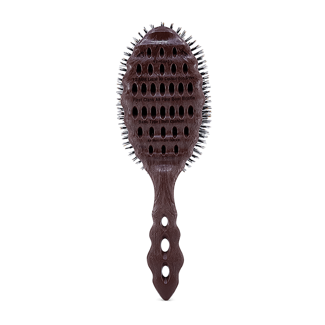 Y.S.Park Luster Air Cushion Eco Styler Soft Cushion Beetle Hairbrush - Pure Boar Bristle YS-68AS1
