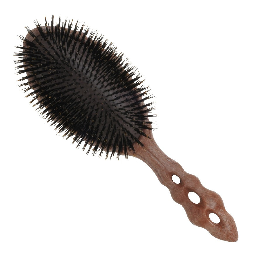 Y.S.Park Luster Air Cushion Eco Styler Soft Cushion Beetle Hairbrush - Pure Boar Bristle YS-68AS1