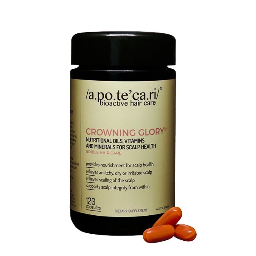 Apotecari Crowning Glory - Perfected scalp health & balanced hydration 120 Capsules